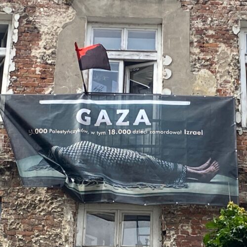 Billboard dla Palestyny - Syrena Warszawa