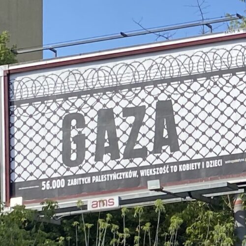 Akcja „Billboard dla Palestyny” dobiegła końca