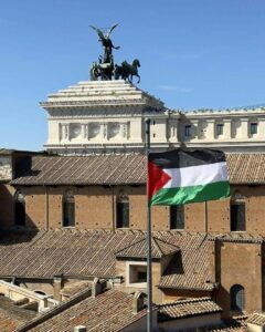 Rzym zrywa współpracę wodociągową z Izraelem i wywiesza palestyńską flagę