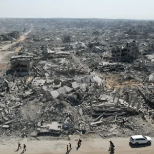 Ruiny Strefy Gazy [Foto: AFP]