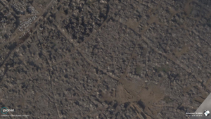 Zdjęcia satelitarne pokazują nowe zniszczenia w dzielnicy Szudżaja w mieście Gaza [Planet Labs]